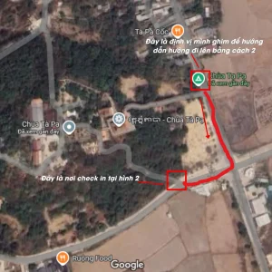 Hướng dẫn đi đến hình 2 bằng hình trên google map